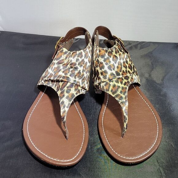 BRAND NEW AROMA LEOPARD PRINT WOMEN"S SANDAL - Picture 3 of 14